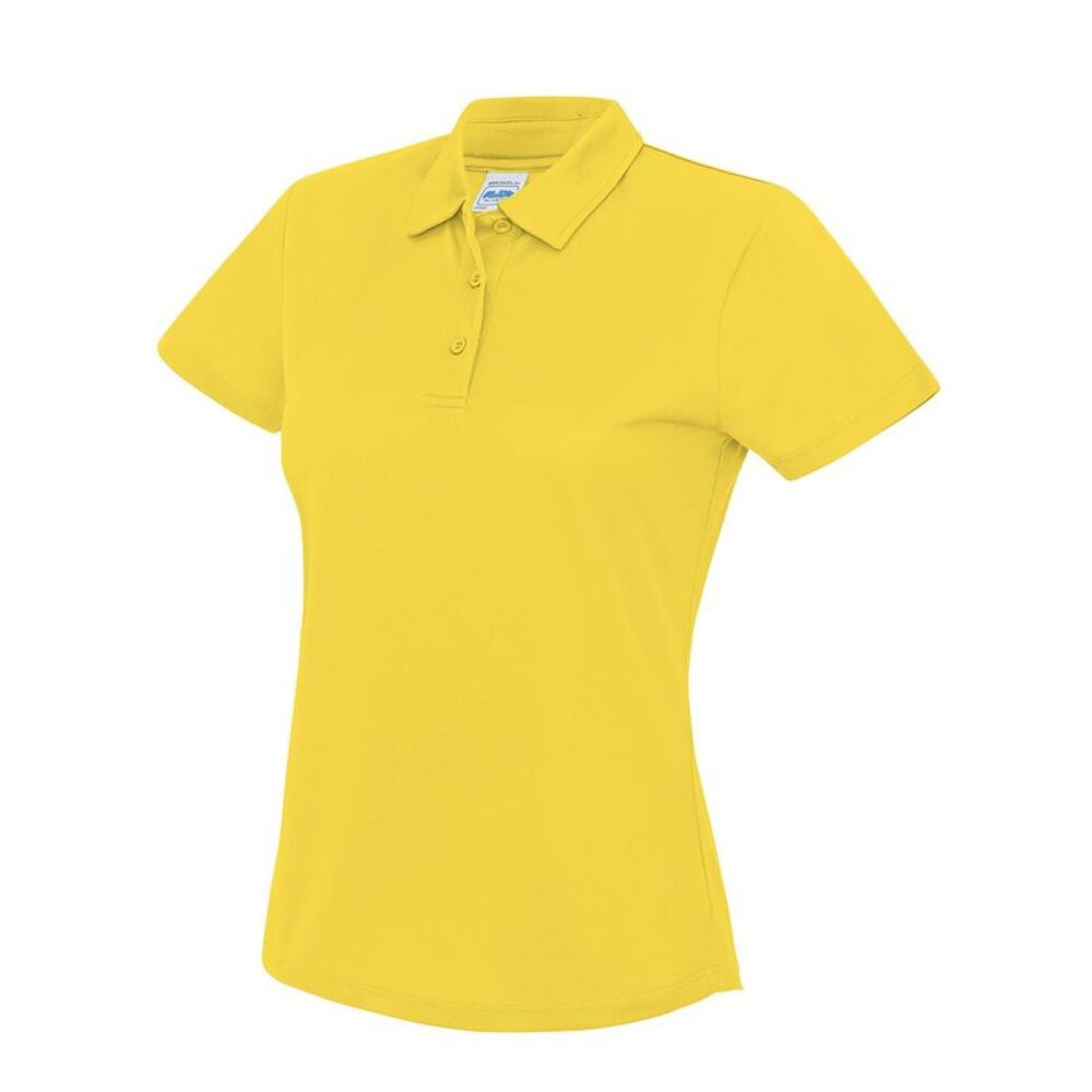 Awdis Womens/Ladies Moisture Wicking Lady Fit Polo Shirt / Sun Yellow